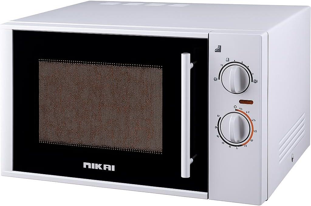 Nikai Microwave Oven, Manual Control, 5 Power Levels, 0-35 Mins Timer, Defrost Setting, Cooking End Signal, Pull Handle Door 30L 900W NMO3010M White thumbnail 2