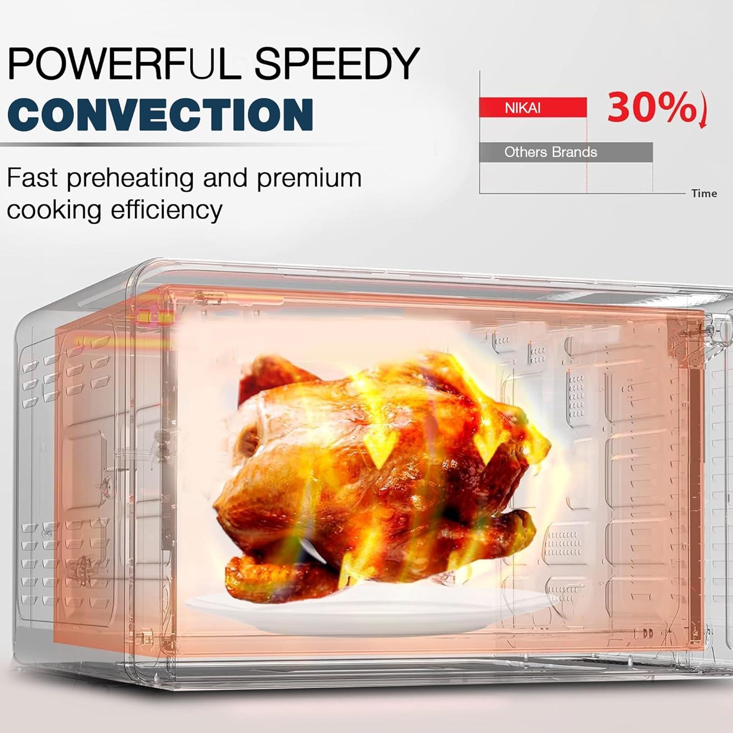 Nikai 20Litre Free Standing Microwave Oven, Black, NMO616N1 thumbnail 3