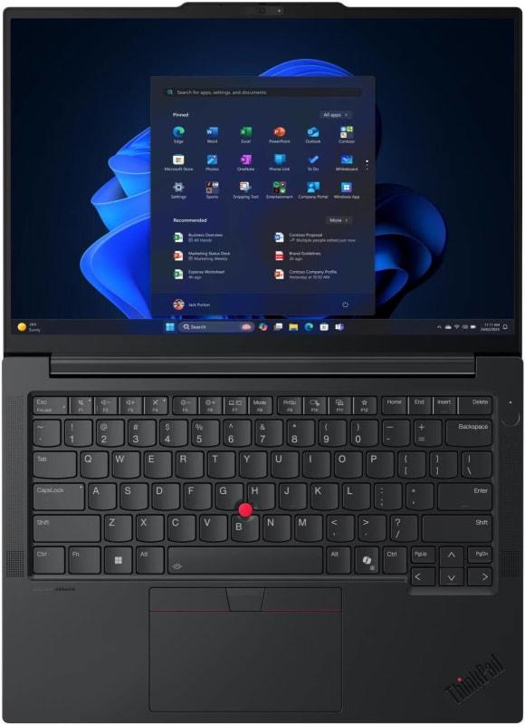 Lenovo (Upgraded) ThinkPad E14 Gen 7 Business Laptop (14" WUXGA+ Anti-Glare, Intel Core Ultra 7 255H, 16 GB DDR5-5600, 512GB SSD, Backlit, Fingerprint, Win 11 Pro, Black thumbnail 4