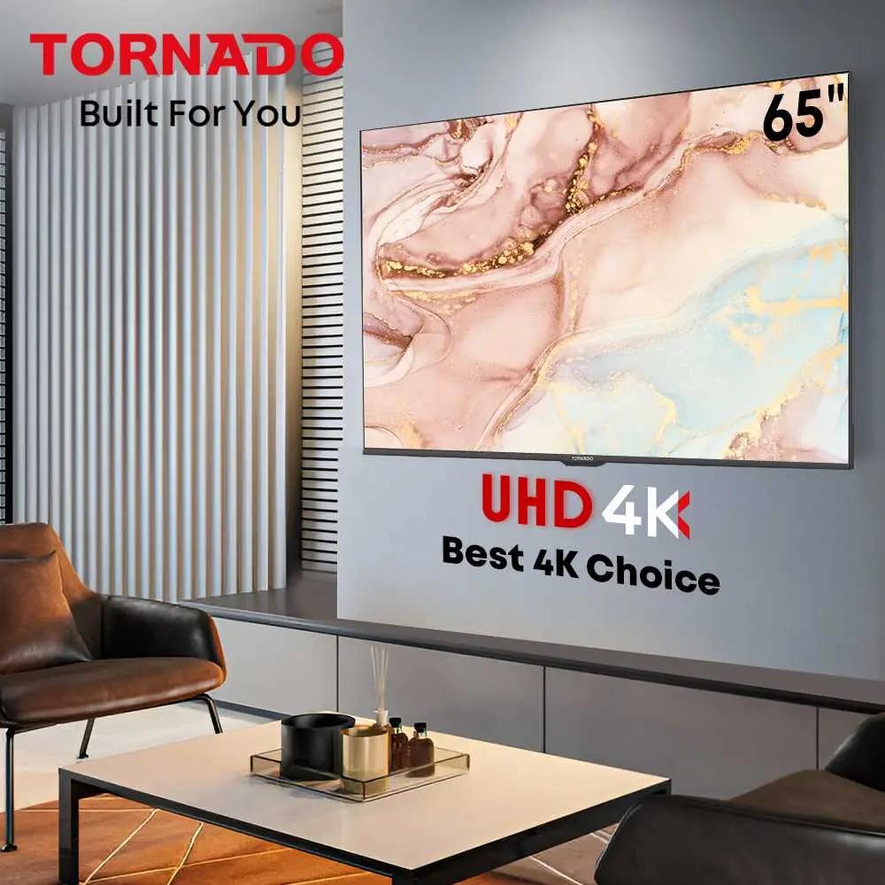 Tornado 65-Inch 4K Ultra HD, Smart LED TV, 65UA3400G, Black thumbnail 2