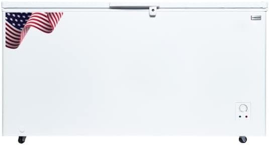 Admiral Chest Freezer 675L with White Interior, Single Door, White, ADCF675WE