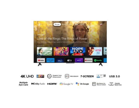 TCL 55-Inch UHD Smart LED Google TV - 55P61B Black thumbnail 4