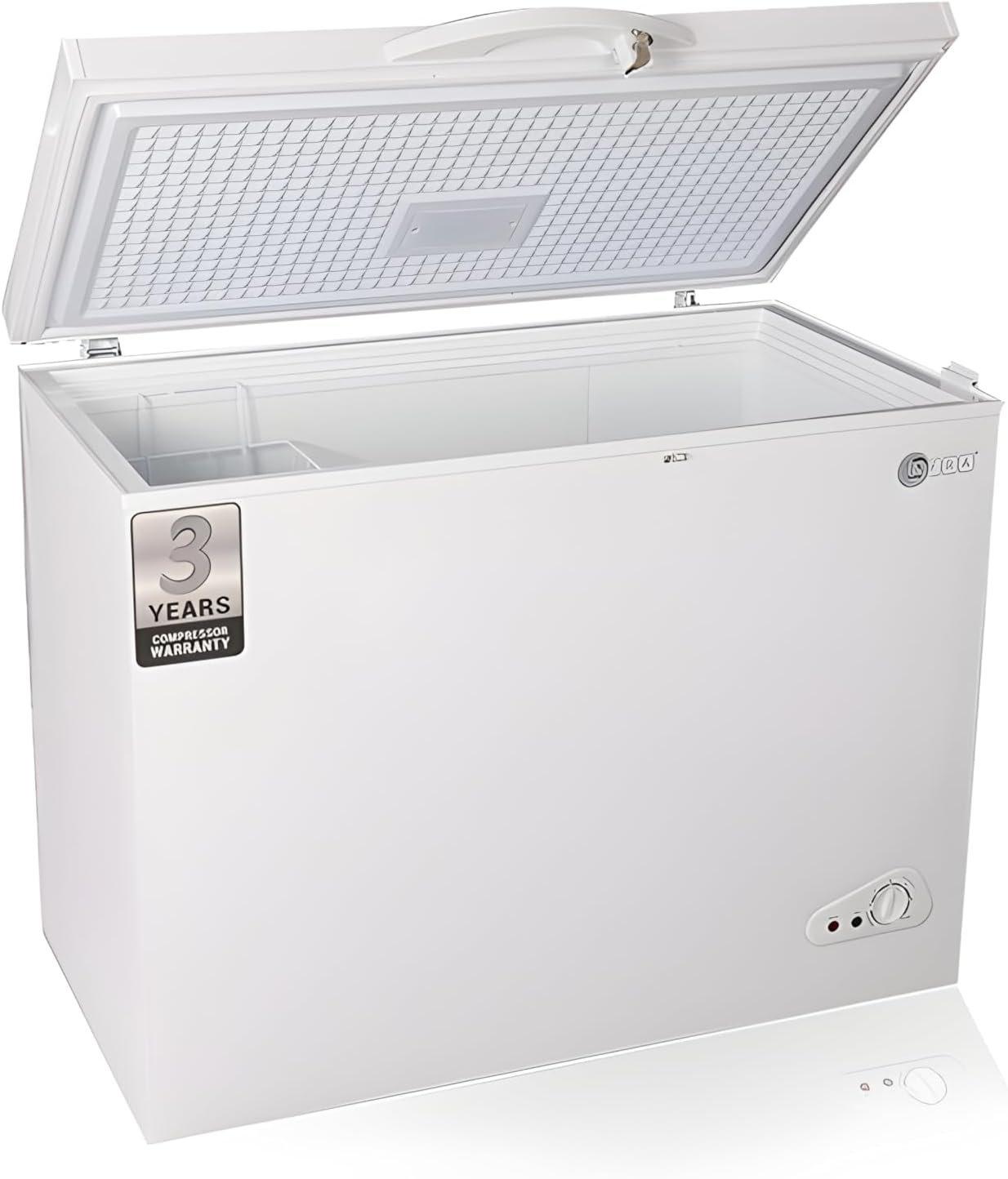 Afra 250Litre Chest Freezer White Inner Out Side Condenser With Lock - Af-2600cfwt