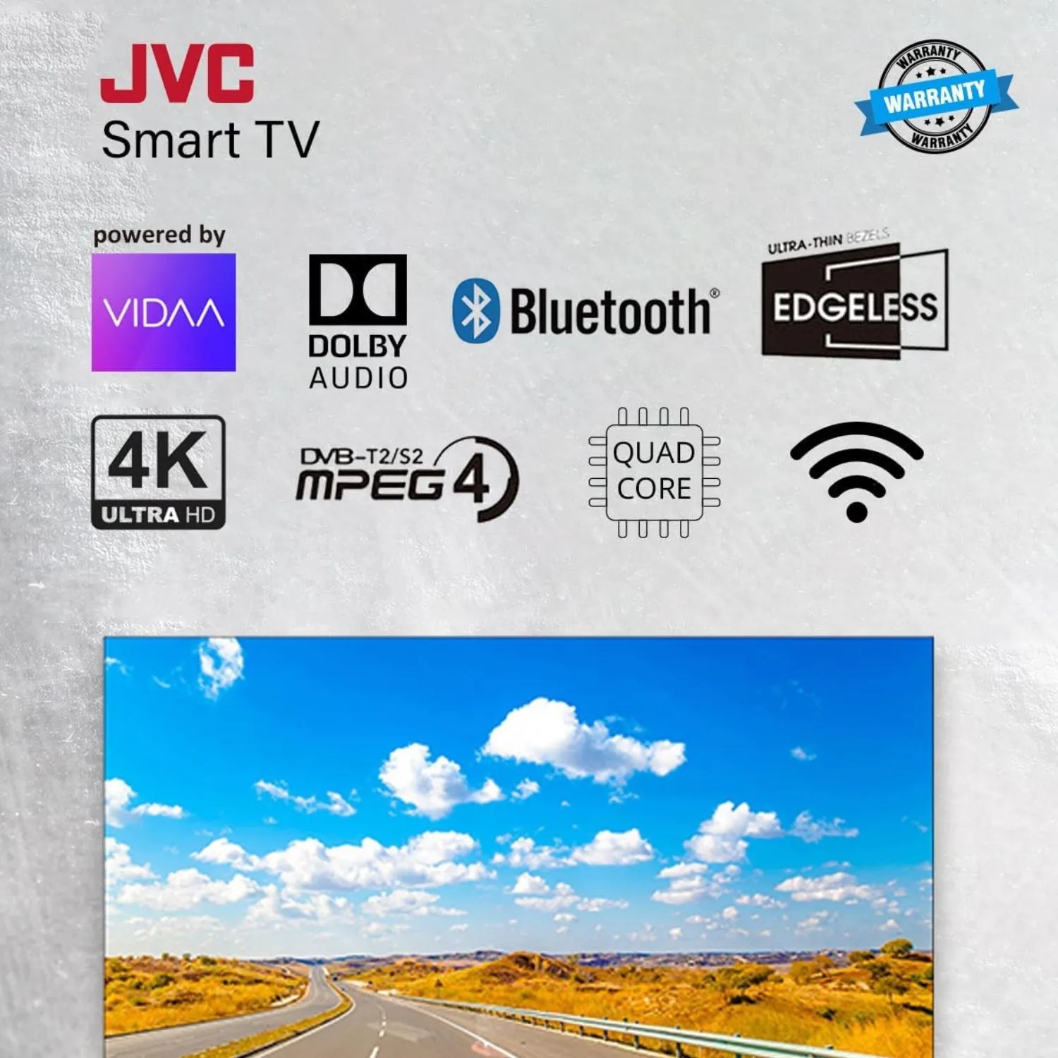 JVC LT-58N786V 58" 4K VIDAA LED SMART TV thumbnail 4