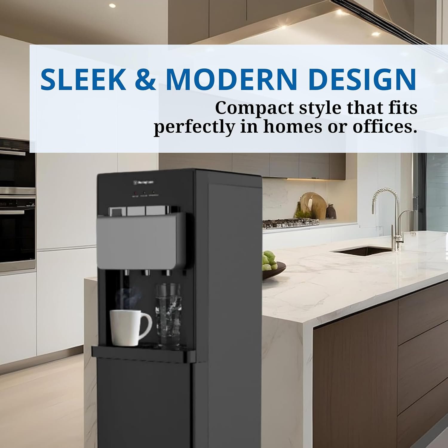 Westinghouse USA Bottom Loading Water Dispenser for 5 Gallon Bottles � 3 Temperatures with Hot, Cold and Room Spouts - Efficient for Both Office and Home Use with Child Safety Lock - 2 Years Warranty -  WKWDJ879 thumbnail 3