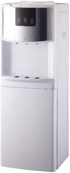 Tornado Water Dispenser Top Loading with Bottom Cabinet Hot & Cold 3 Taps White TWD-L3T3RE-W