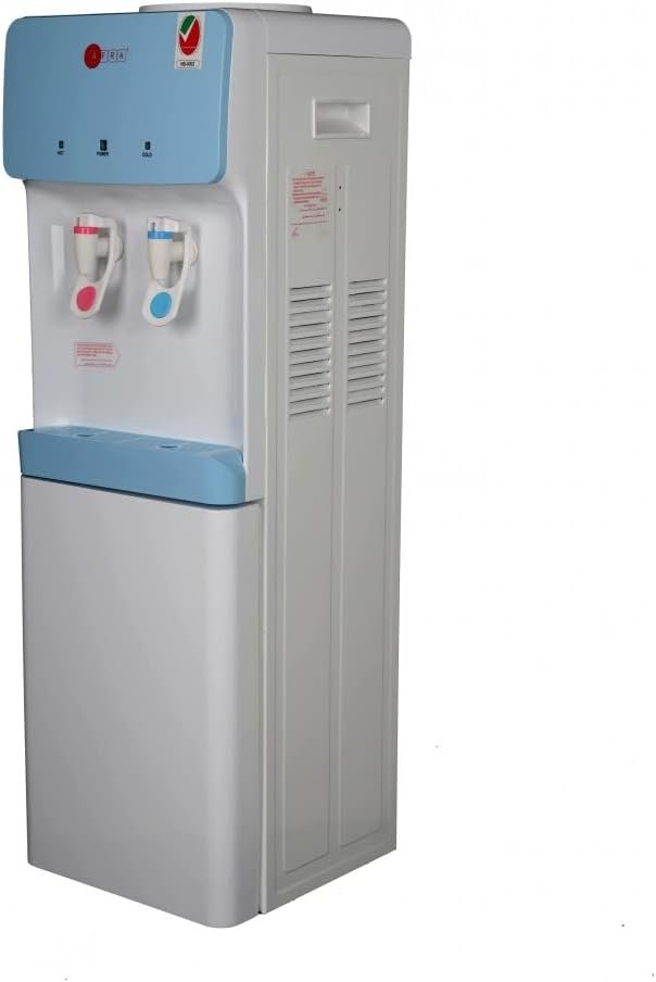 AFRA Water Dispenser Cabinet, 5L, 630W, Floor Standing, Top Load, Compressor Cooling, 2 Tap, Stainless Steel Tanks, Blue & White, AF-95WDWT, 2 years Warranty thumbnail 4