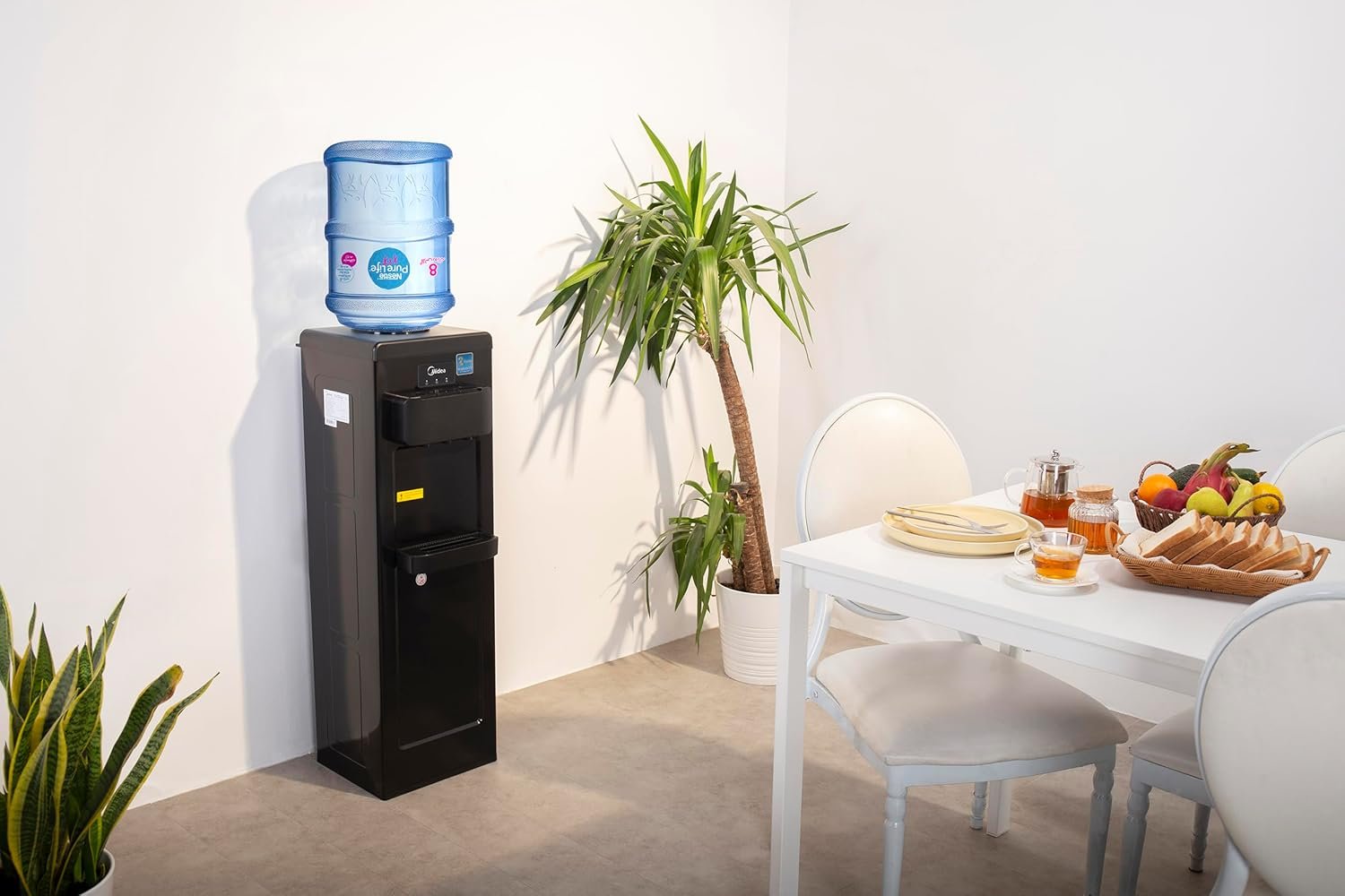 Midea Water Dispenser, Top Loading, 3-taps Equipped with Hot Cold And Ambient Temperature, Floor Standing, Child Safety Lock for Faucet, Best Home, Office & Pantry, Black, YL1917SAE-BK thumbnail 4