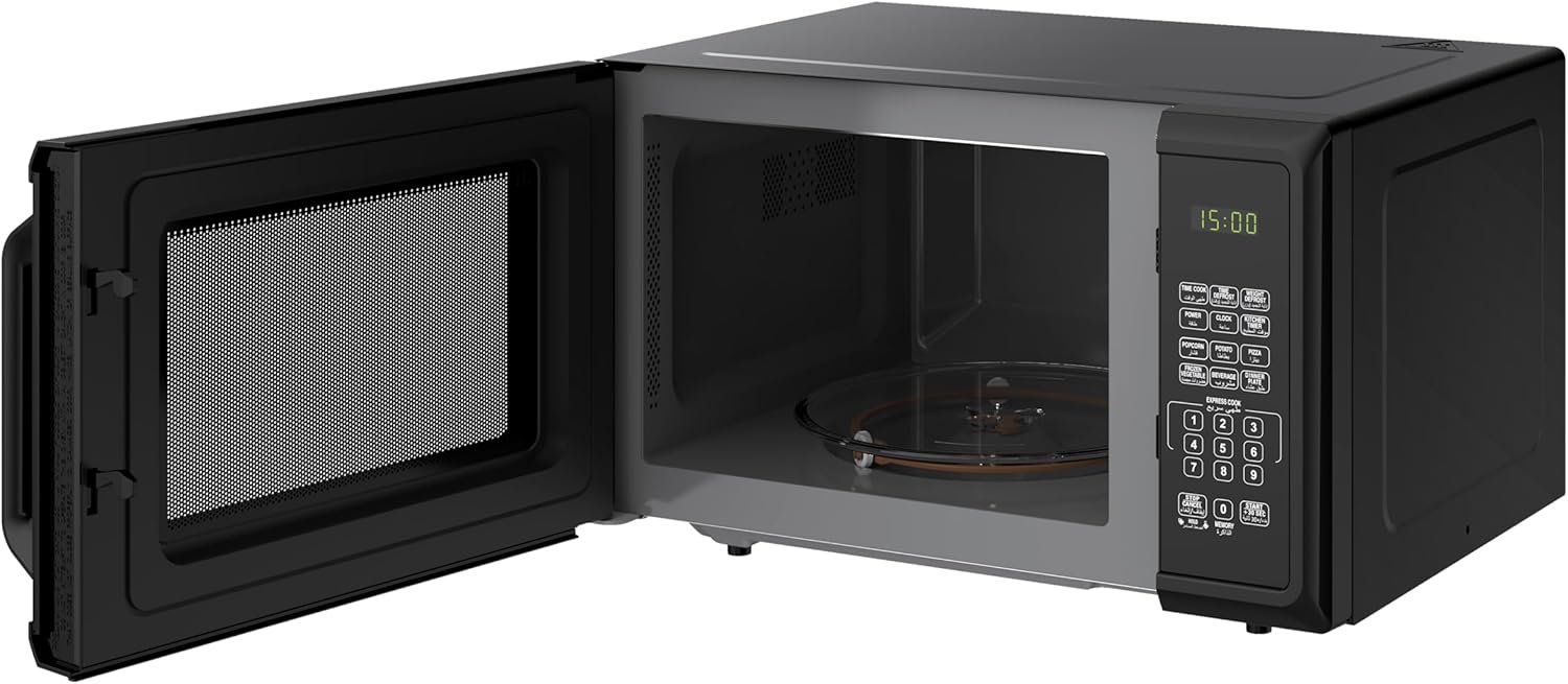 Midea 25Litre Digital Solo Microwave Oven with 10 Power Levels, 900Watts, Electronic Touch Control, Child-Safety-Lock, Defrost Function, Fast Reheat, Pull Open Door Handle, Good for Home & Office, EM925A2GUBK thumbnail 4