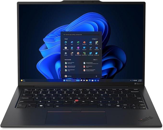 Lenovo Gen 12 ThinkPad X1 Carbon Intel Ultra 7 165U vPro Processor, 14" WUXGA 100% sRGB Touchscreen, 32GB 6400MHz RAM, 1TB Gen4 SSD, FHD+ IR+ RGB Camera, Windows 11 Pro, 21KC000MUS