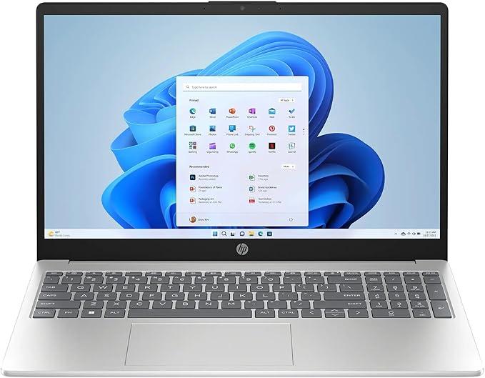 HP (Upgraded) 15.6" HD Touchscreen Laptop, Intel Core i5-1235U, 32GB RAM, 2TB PCIe SSD, Webcam, HDMI, Numeric Keypad, Wi-Fi 6, Windows 11 Home, Silver, Bundle with Thunderobot ML101 Wireless Mouse thumbnail 3
