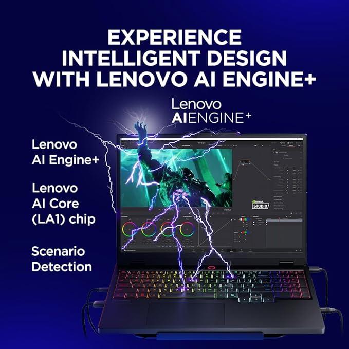 Lenovo Legion 5 16IAX10 Gaming, 16" WQXGA 240Hz Display, Core Ultra 9 275HX, 32GB DDR5 RAM, 1TB PCIe 4.0 SSD, NVIDIA GeForce RTX 5060 8GB, 24-Zone RGB KB, Win 11, Storm Grey (US Version) thumbnail 3