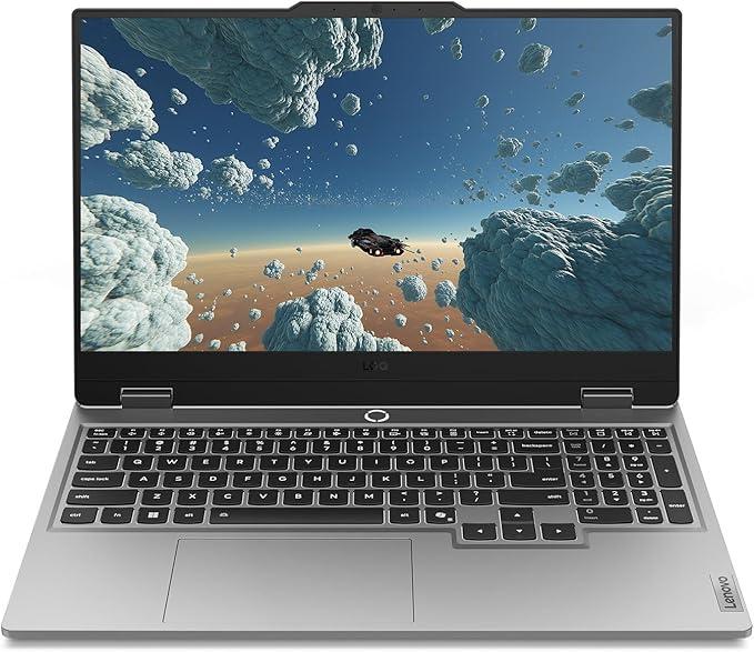 Lenovo LOQ 15IRX9 Gaming Laptop, 15.6" FHD 144Hz IPS Display, Intel Core i7-13650HX, 16GB DDR5 RAM, 512GB SSD, NVIDIA GeForce RTX 3050 6GB, Backlit ENG Keyboard, Luna Grey