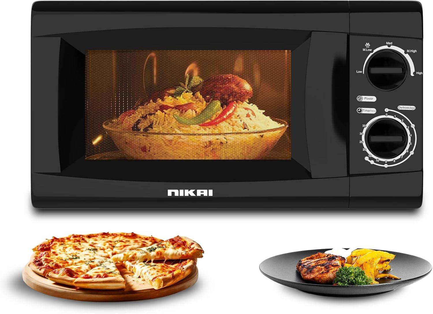 Nikai 20Litre Free Standing Microwave Oven, Black, NMO616N1