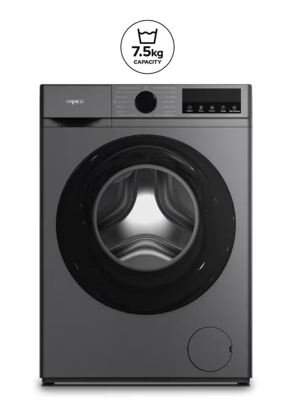 IMPEX 7.5 KG FRONT LOAD WASHING MACHINE (WM0750FS) - Image 1