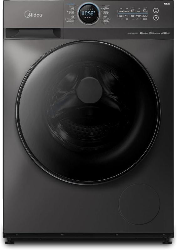 Midea 12KG Front Load Smart Washing Machine with Lunar Dial, 1400 RPM, 14 Programs, Fully Automatic Washer, Digital LED Display, BLDC Inverter, Steam Care, Wi-Fi Connectivity, Titanium MF200W120WBTGCC - Image 1