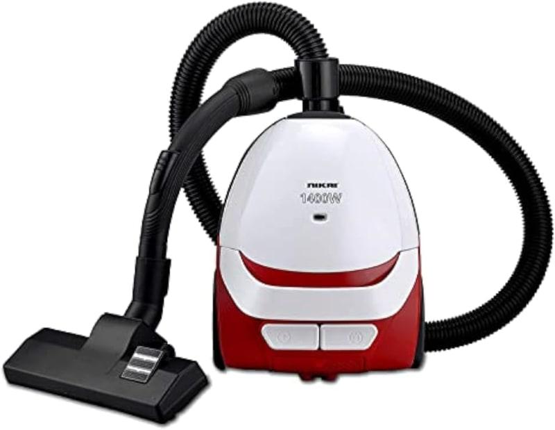 NIKAI Vacuum Cleaner, Compact Design, Automatic Cord Rewinding, Multi-Stage Filtration, Filter Full Indication, Cloth Bag, Easy Carry Handle For Effortless Cleaning 1400 W NVC2302A1-2 Years Warranty
