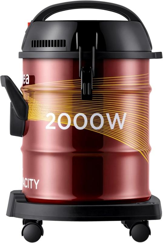 Midea Drum Vacuum Cleaner 2000 Watts, 21 Liters Ultra Large Tank Dust Capacity with Adjustable Tube, Removable & Washable Filter, Rug-Floor Nozzle, Blower Function, Best For Home & Office, MDVC21