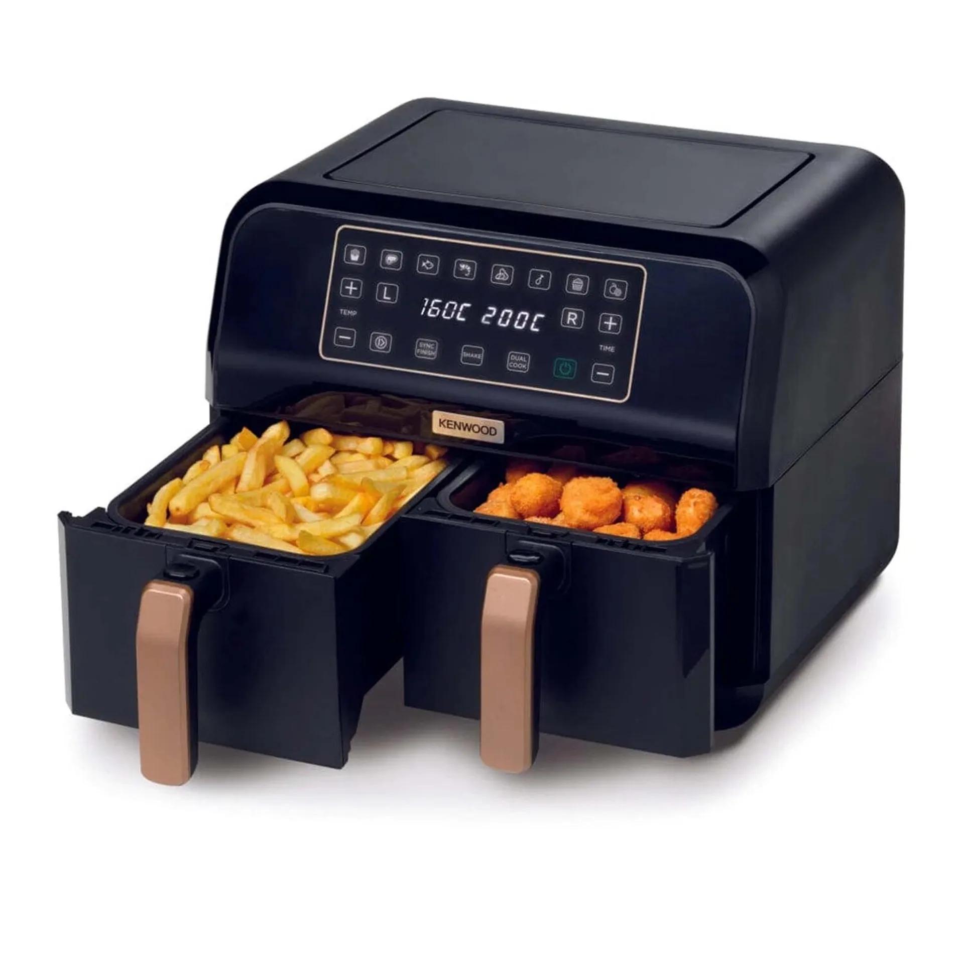 Kenwood 8L Air Fryer, Black/Gold, HFP70.000BK