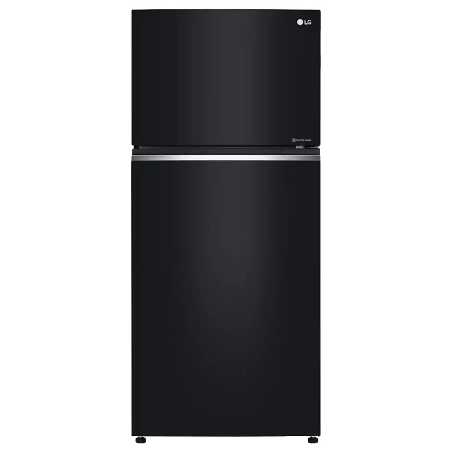 LG Double Door Top Freezer Black Glass 506Litre - GN-C782SGGL