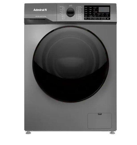 Admiral Front Load Washing Machine 9kg Rpm 1400 Dd Inverter Silver - Adfw914scp