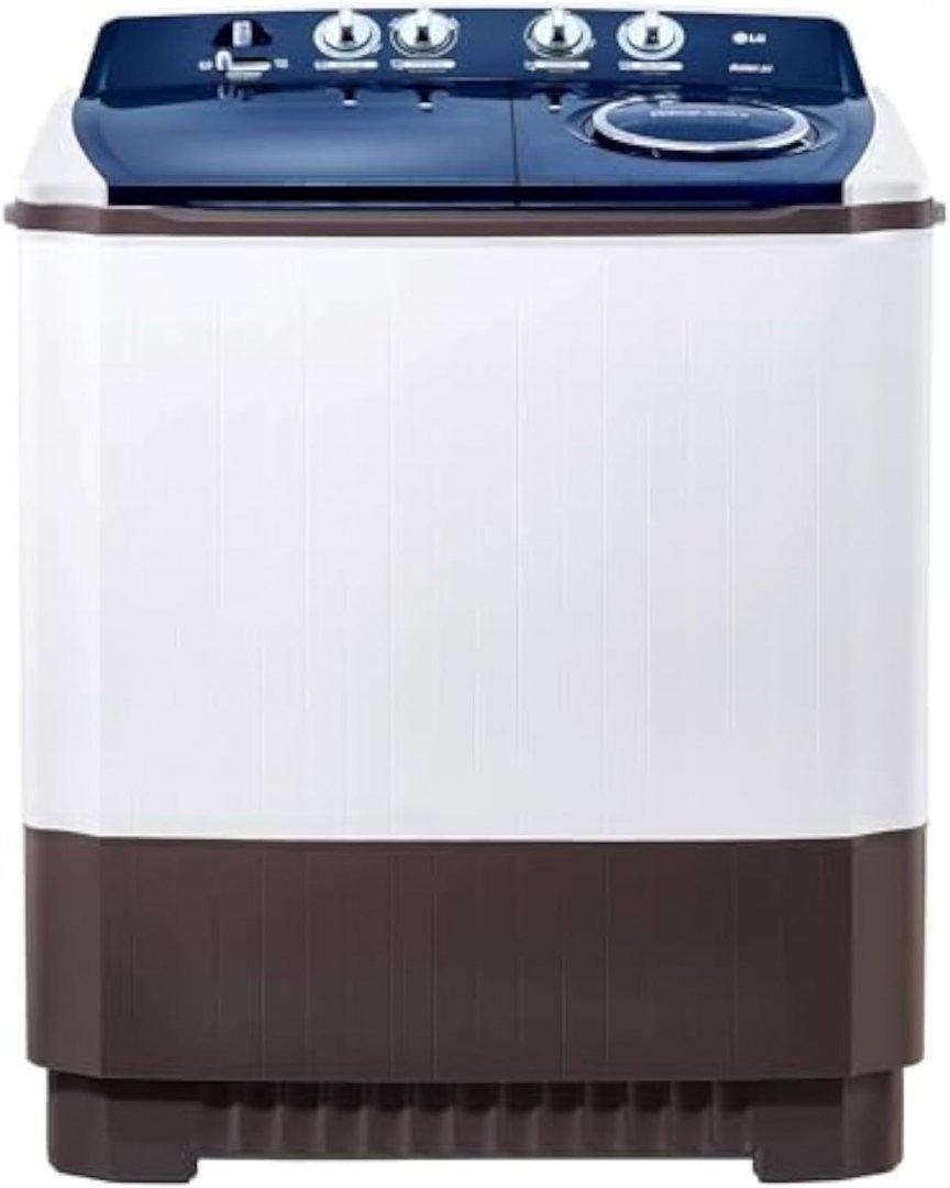 LG 10kg Twin Tub Washer, Roller Jet, 3 Wash Programs, Lint Filter - P1461RWN5L