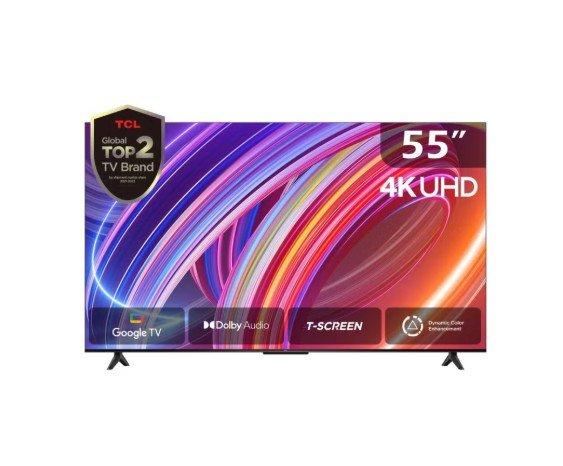 TCL 55-Inch UHD Smart LED Google TV - 55P61B Black