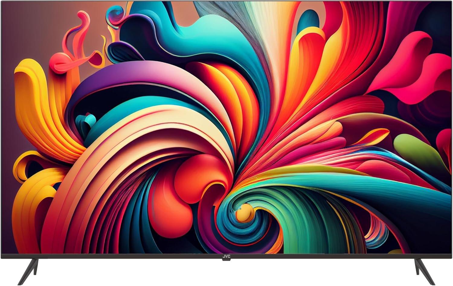 JVC 65 Inch Edgeless 4K QLED Quantum Dot WebOS Smart TV with Magic Remote, Bluetooth and Dolby Audio - LT-65NQ7155