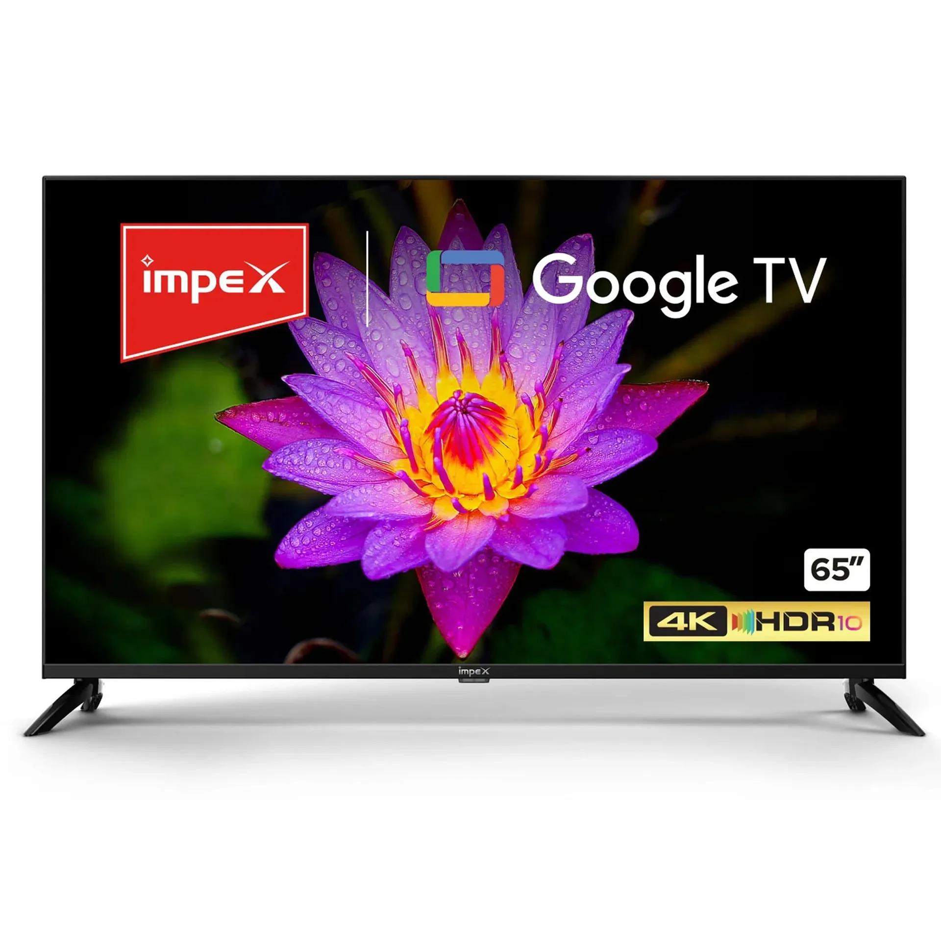 Impex 65" LED 4K Smart UHD TV, Black, EVOQ65S4RLC2