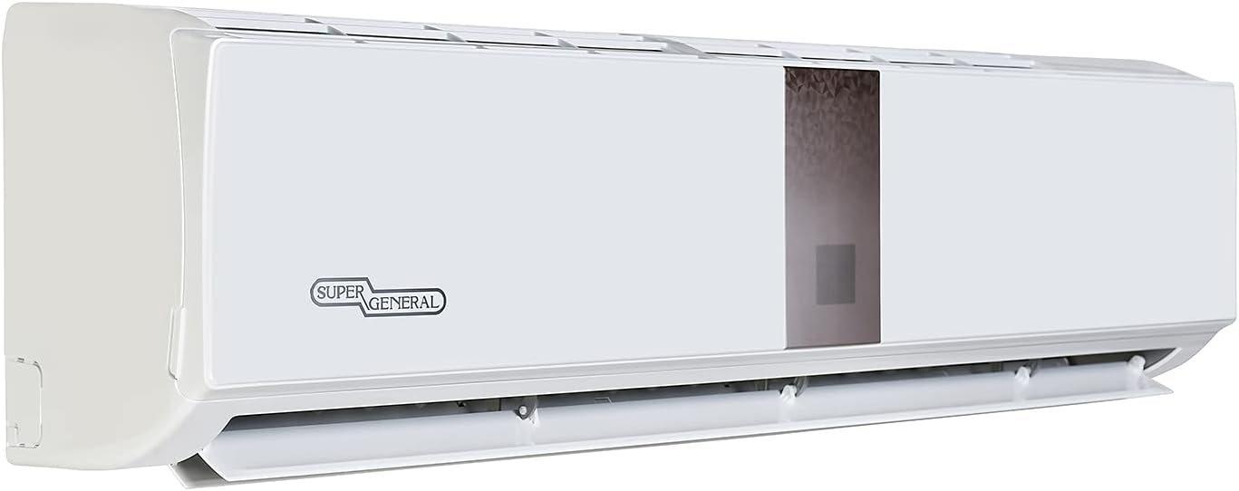 Super General 3 Ton Split Air Conditioner, 36000 BTU, Reciprocating Compressor, Auto Restart, Gold Fin, 4-way swing, SGS-370-CE/CN, White