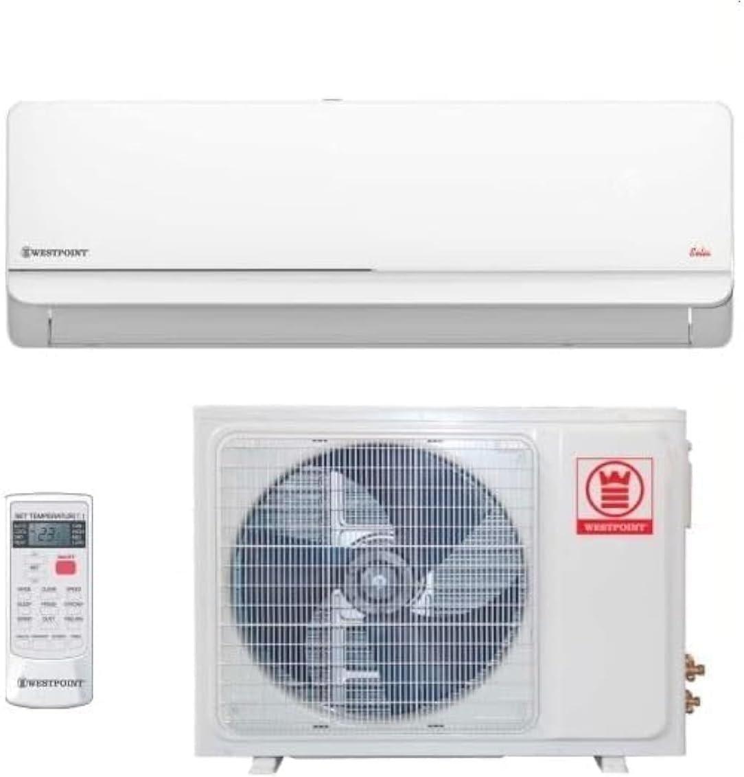 Westpoint 2.0 Ton Split Air Conditioner, 24000 British Thermal Units, Rotary Compressor, I FEEL function, Gold Fins, 4 Way Swing,Auto Restart, 108x23x33(WxDxH) - WSN-2423LTYA