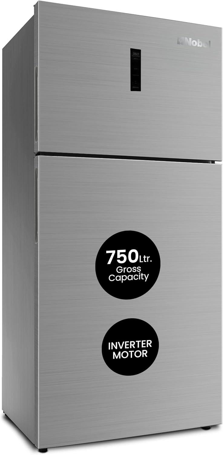 NOBEL SIDE BY SIDE NO FROST DOUBLE DOOR REFRIGERATOR 700LITRE - NR750NF