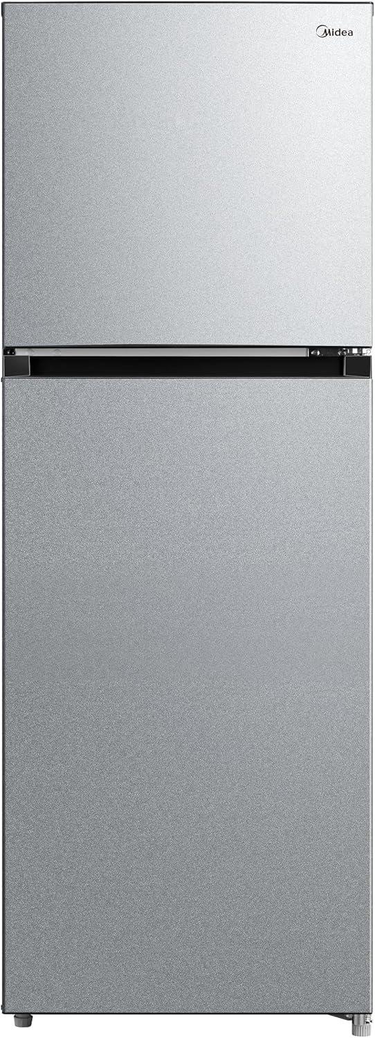 Midea 346L Gross Top Mount Double Door Refrigerator, Frost Free with Smart Sensor & Humidity Control, Inverter Compressor, Active-C Fresh, Multi-Air Flow, Electronic Control, Silver - MDRT346MTE50D - Image 1