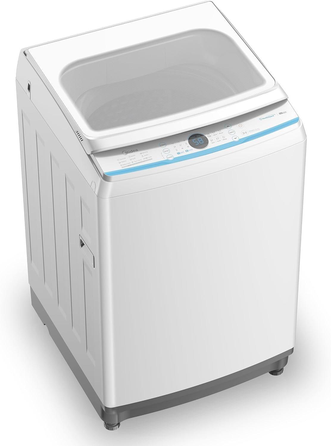 Midea 6kg Top Loading Washing Machine With Lunar Dial, Auto Clean, Strong Hygiene and Sterilization, One Touch Wash, Inverter Quattro, Soft Close Lid, Deep Clean, Auto Stop & Child Lock - MA200W60W-AE - Image 1