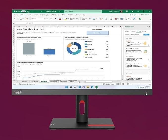 Lenovo ThinkVision S22i-30 21.5 inches FHD Monitor, 1920x1080 Resolution, IPS Panel, WLED Backlight, 75Hz Refresh, 6ms VRB, 250 nits Brightness, 1xHDMI, 1xVGA, 1xAudio Out, Eyesafe 2.0, Raven Black