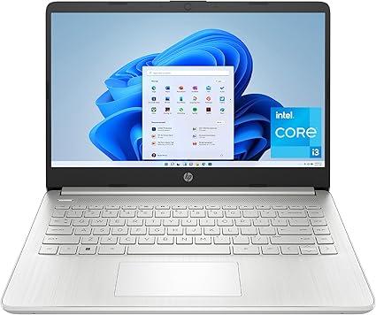 HP 14" Laptop, HD Display, Intel Core i3-1215U, 8GB RAM, 256GB SSD, Intel UHD Graphics, Windows 11 Home in S Mode, Natural Silver, 14-dq5009nr