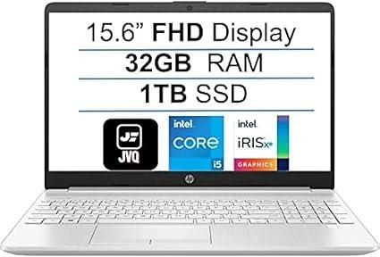 Hp 2022 Newest Hp 15 6in Fhd 1080p Ips Display Laptop Computer 11th Gen Intel Quad Core I5 1135g7 up To 4 2ghz 32gb Ram 1tb Ssd Silver upgraded