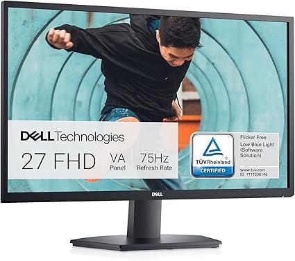 Dell 27 Monitor Se2722h 27 4ms full Hd 1920 X 1080 60 Hz Vga 75 Hz Hdmi 1 4 Amd Freesync upgraded