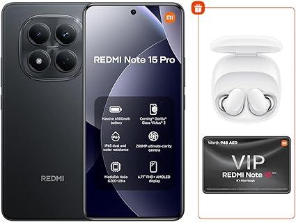 REDMI Note 15 Pro Black 8G RAM 256G ROM + Bud 6 Play - Global Version