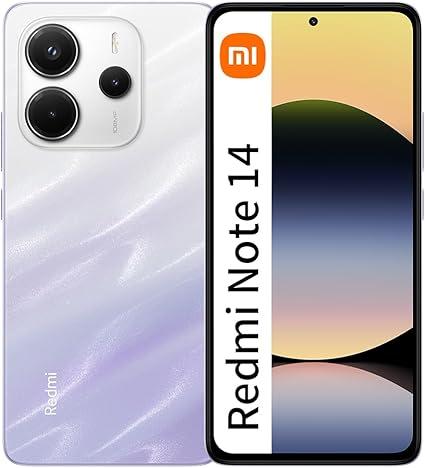 Xiaomi Redmi Note 14 Mobile (Mist Purple 8GB RAM, 256GB Storage) | 108MP AI camera system |6.67" 120Hz AMOLED display | 5500 mAh (typ) battery