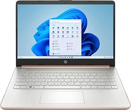 2024 Newest 14s Slim Laptop Intel Pentium Silver N5030 Processor 4gb Ddr4 Ram 256gb Nvme Ssd intel Uhd Graphics 605 14 Hd Touch Screen Display backlit Keyboard windows 11 Rose Gold upgraded
