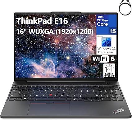 Lenovo Thinkpad E16 16 Fhd 13th Gen Intel 10 Core I5 1335u beat I7 1270p 16gb Ddr4 Ram 1tb Pcie Ssd Wifi6 Bt Backlit Kb Reader