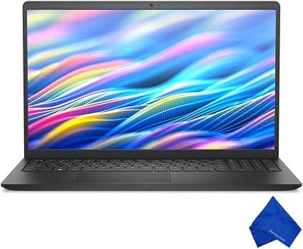 Dell 15 DC15250 15.6" FHD Laptop - Intel Core 3 100U, 8GB RAM, 512GB SSD, Windows 11, Newest Model (with Microfiber Cloth) - Carbon Black