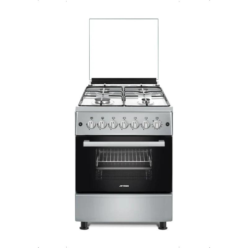 Aftron 4 Burner Gas Cooking Range, 60x60 cm, AFGR6065