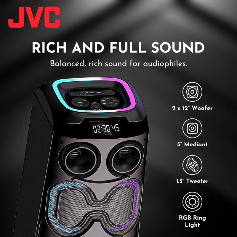JVC XS-N6112PB PORTALBE PARTY SPEAKER