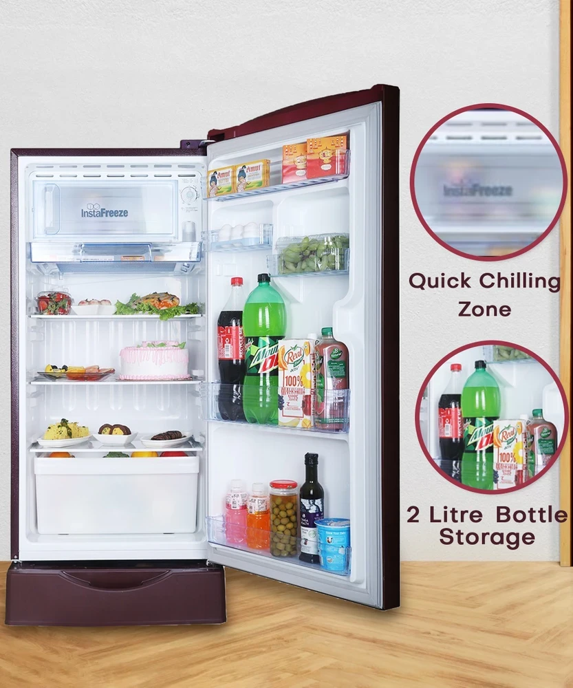 VG VGRD195GI 195L SINGLE DOOR REFRIGERATOR