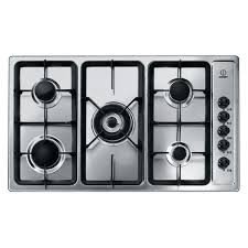 INDESIT PIM950AST(GH)EX BUILT IN 90CM 5GAS CAST-IRON GRID