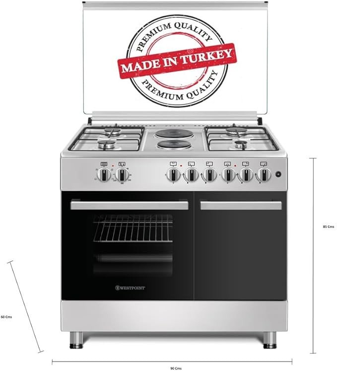 WESTPOINT WCER-9642E6IBOD 90X60 COOKER 4 GAS + 2 ELECTRIC