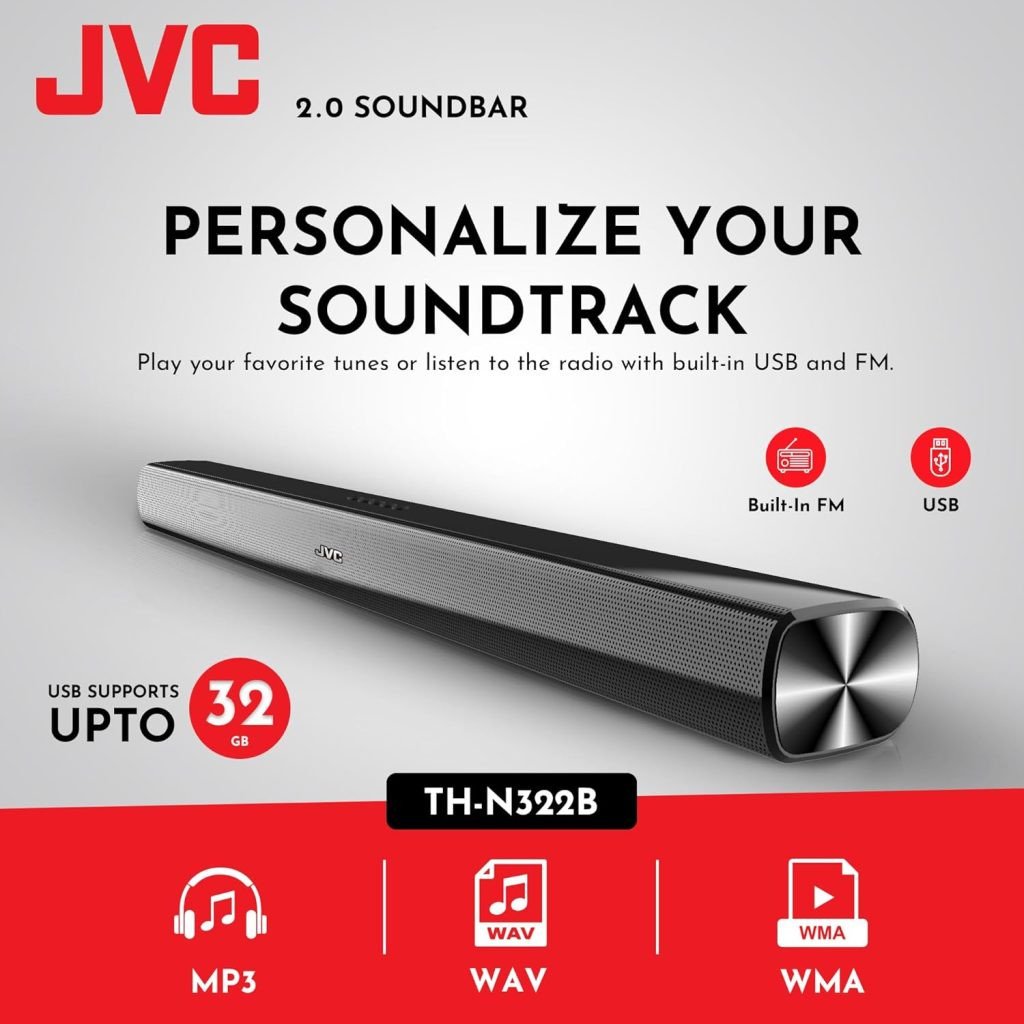 JVC TH-N322B 2.1 CHANNEL WIRELESS SOUND BAR