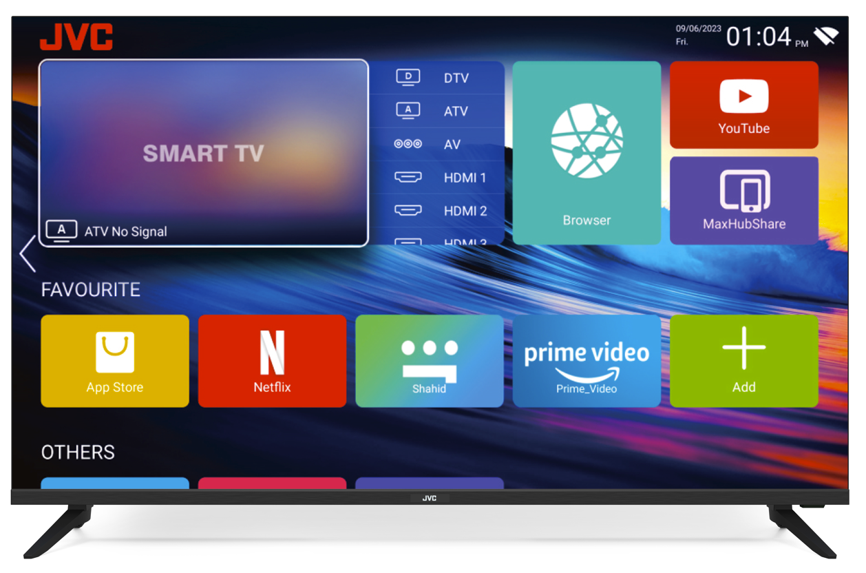 JVC LT-55N775 55" 4K ANDROID SMART LED TV 2024 MODEL